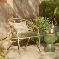 Dalarna 25" Outdoor Lounge Chair - Dravite Ivory