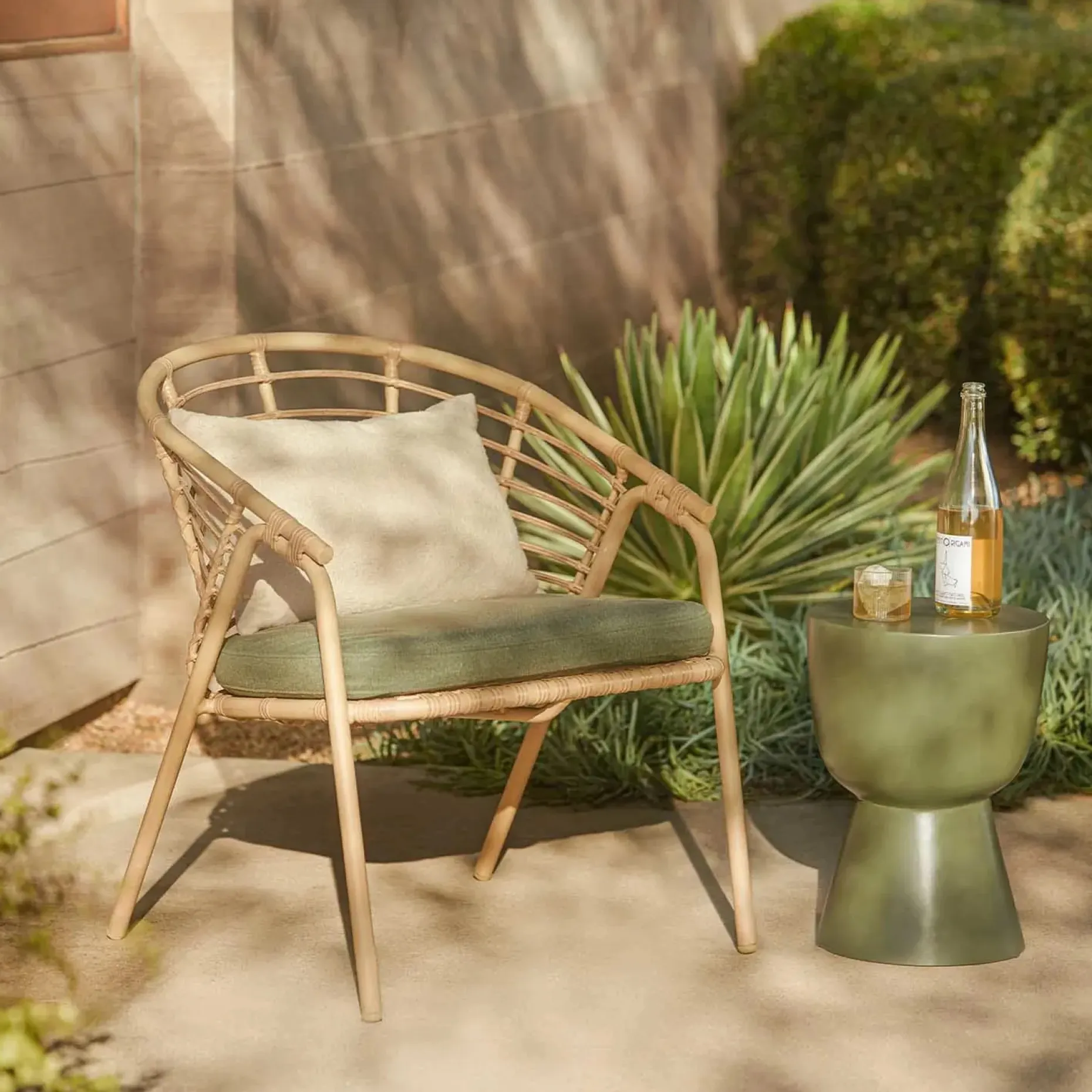 Dalarna 25" Outdoor Lounge Chair - Dravite Ivory