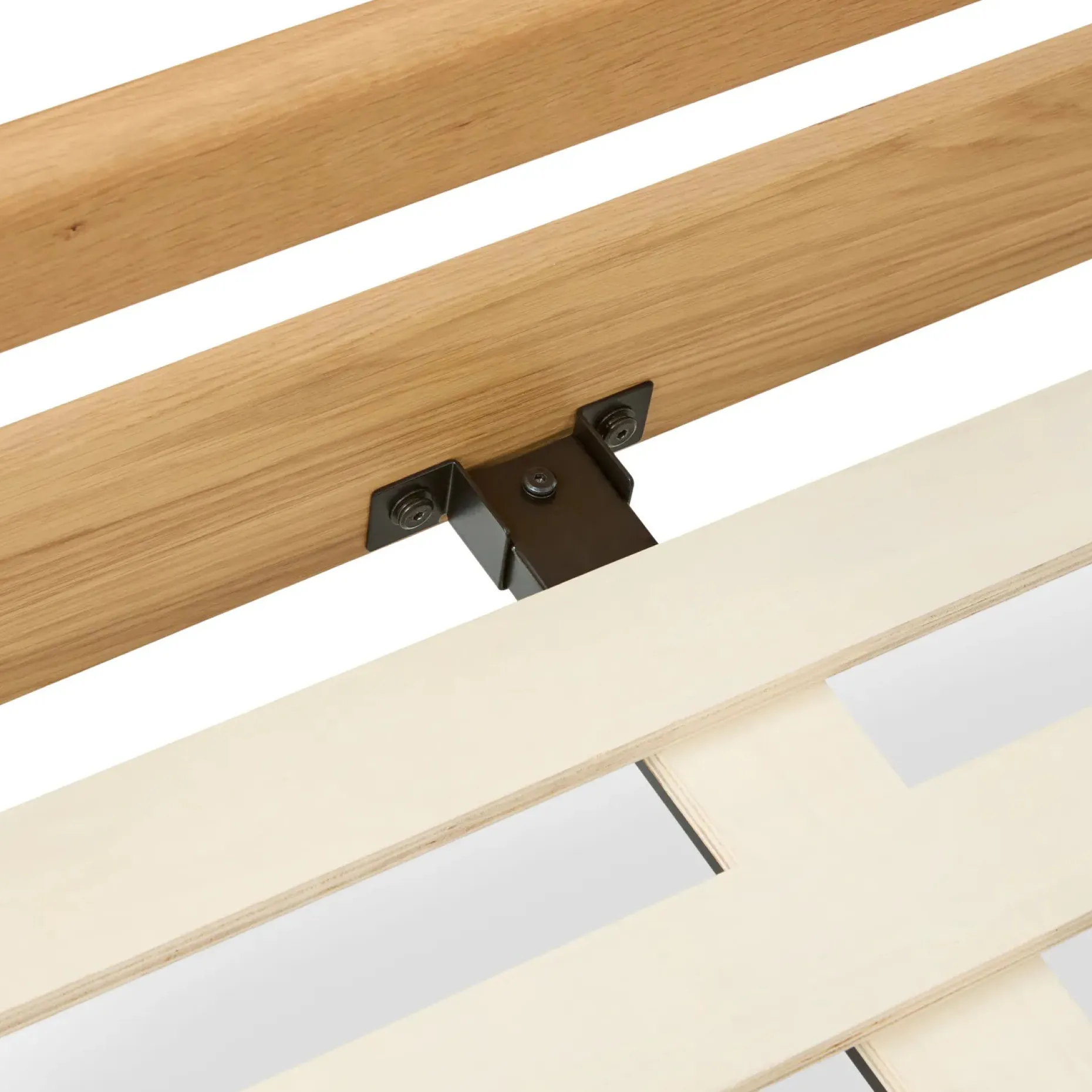 Dalsa King Bed - Natural Oak