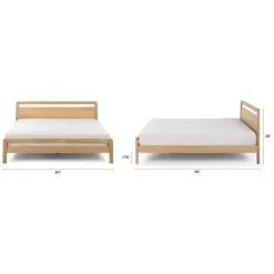 Dalsa King Bed - Natural Oak
