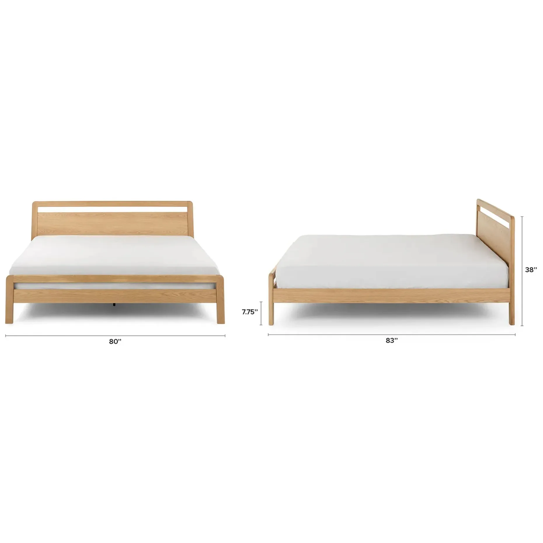 Dalsa King Bed - Natural Oak
