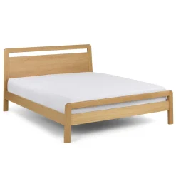 Dalsa Queen Bed - Natural Oak