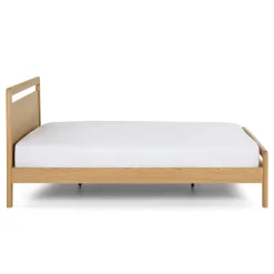Dalsa Queen Bed - Natural Oak