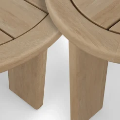 Daphne Outdoor Coffee and Side Table Set - Cloud Eucalyptus