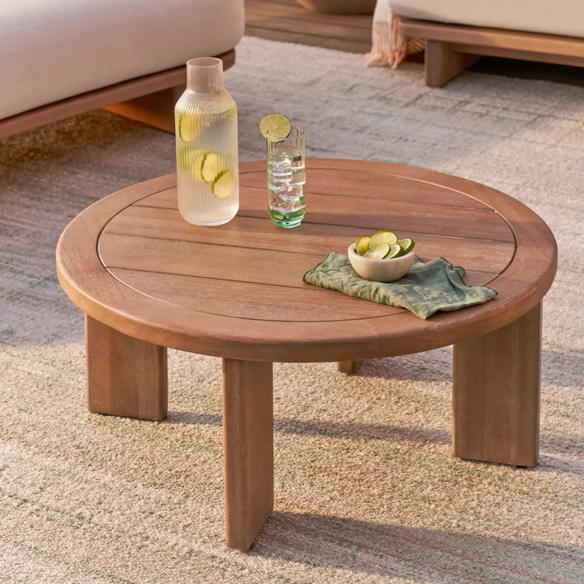 Daphne 31.5" Outdoor Coffee Table - Cloud Eucalyptus