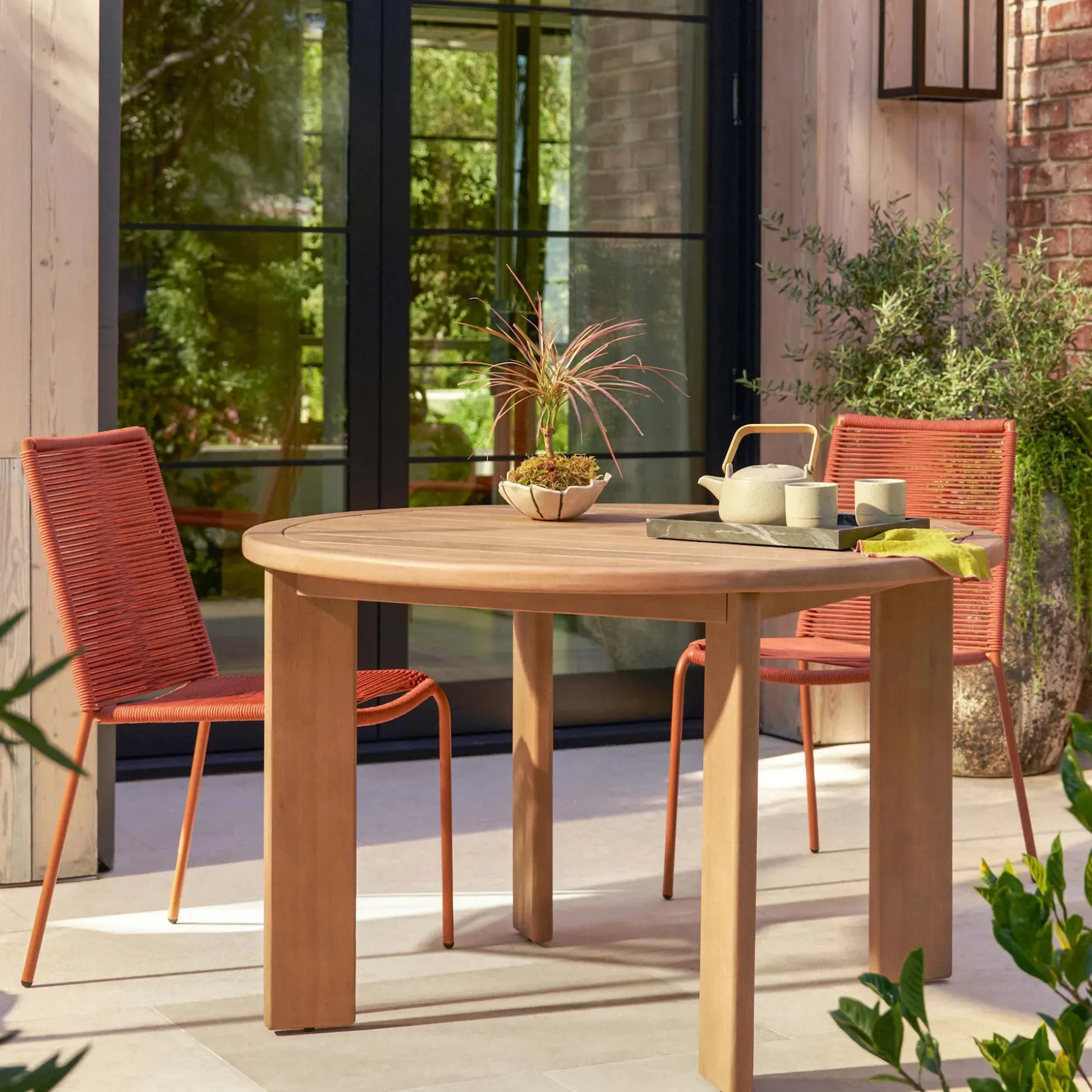 Daphne 47" Outdoor Dining Table - Cloud Eucalyptus