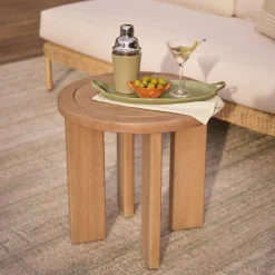Daphne Outdoor Side Table - Cloud Eucalyptus