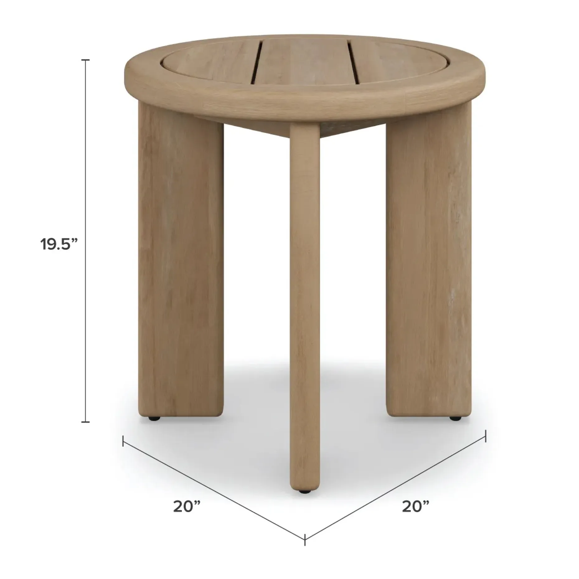Daphne Outdoor Side Table - Cloud Eucalyptus