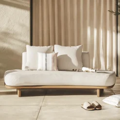 Daphne 80.5" Outdoor Sofa - Dravite Ivory