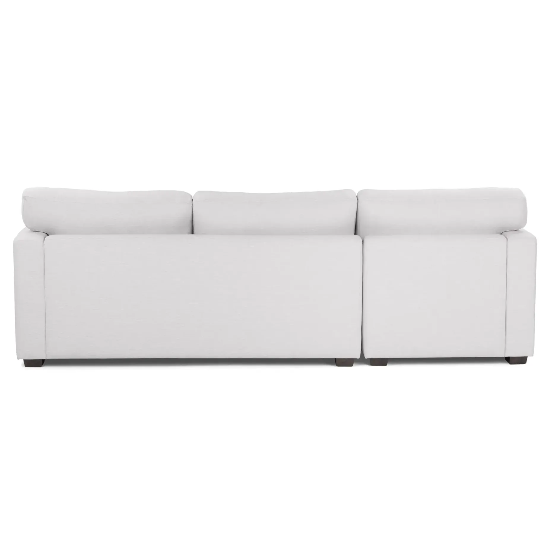 Dawn 100" Left Sectional - Silver Ivory