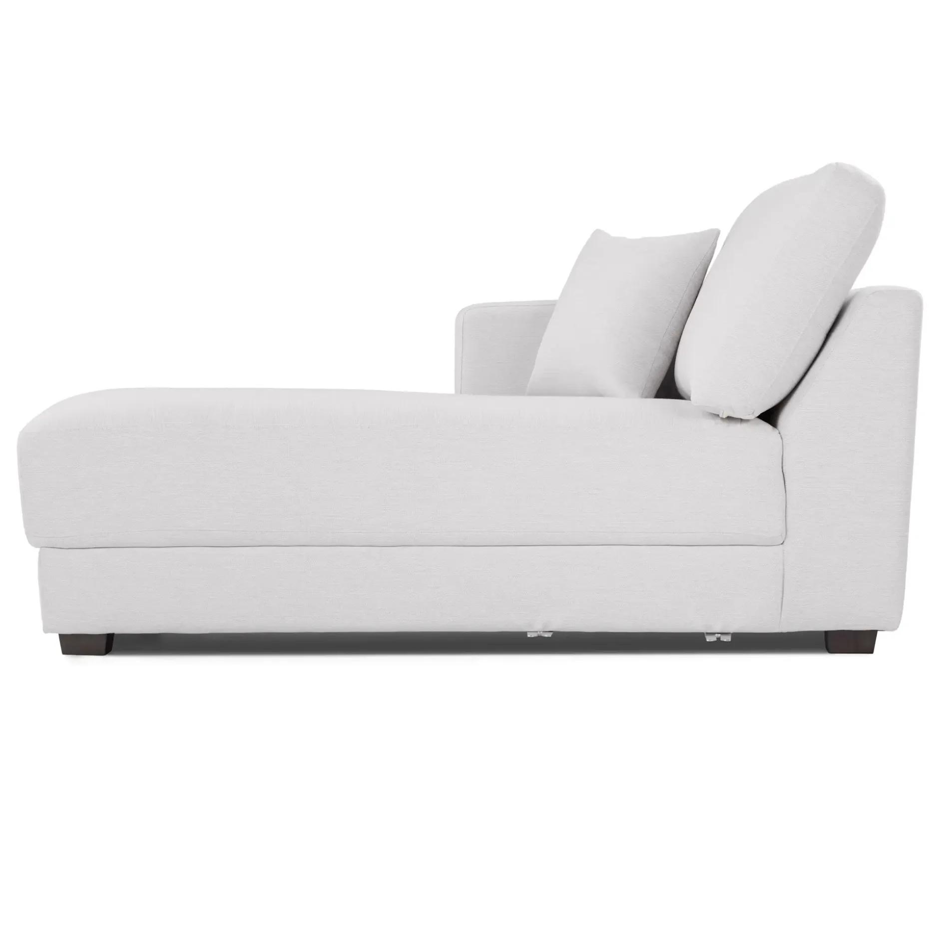 Dawn 100" Left Sectional - Silver Ivory