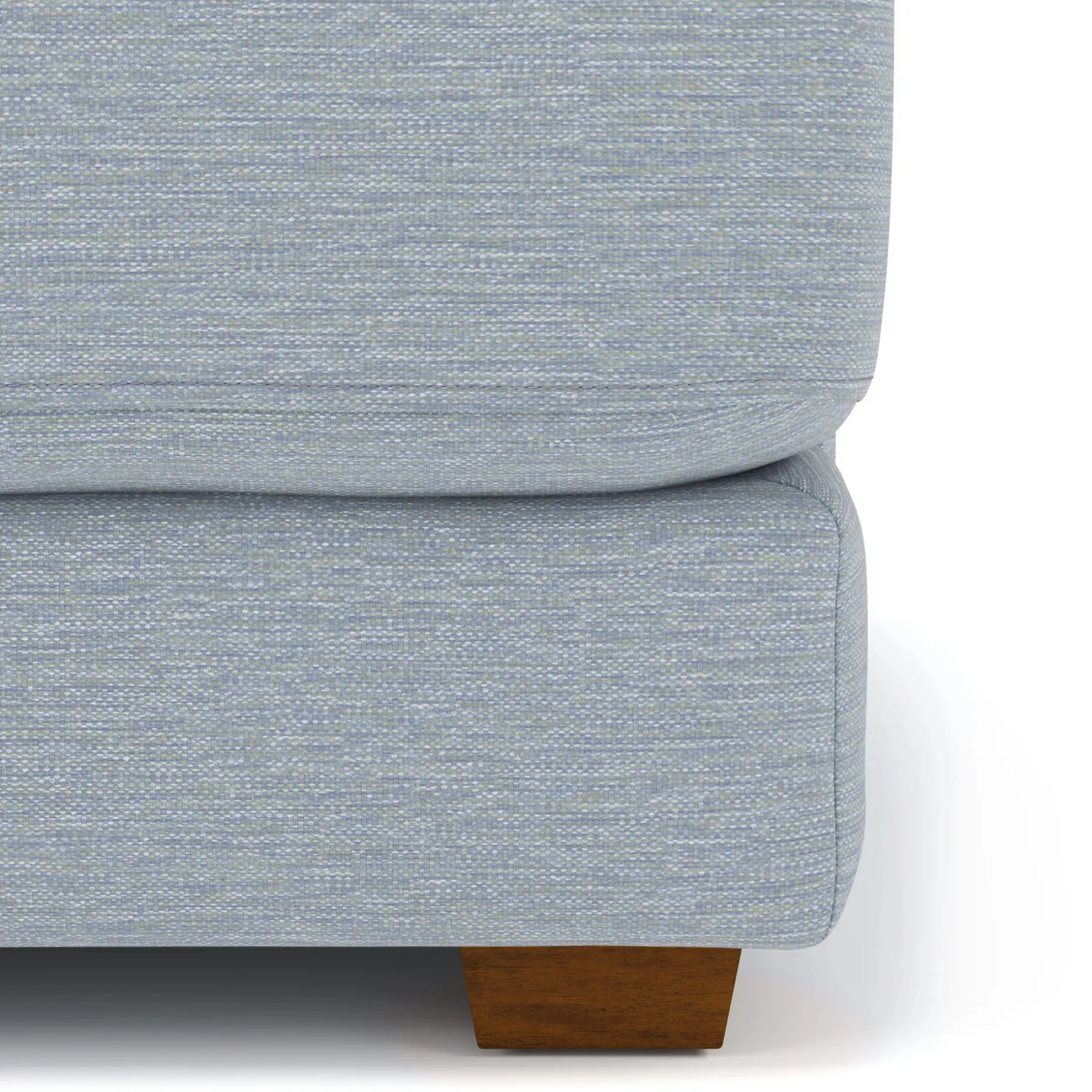 Dawn 100" Left Sectional - Silver Light Blue