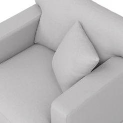 Dawn 40" Lounge Chair - Silver Ivory
