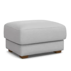 Dawn 36" Ottoman - Silver Ivory