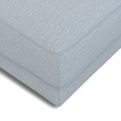 Dawn 36" Ottoman - Silver Light Blue