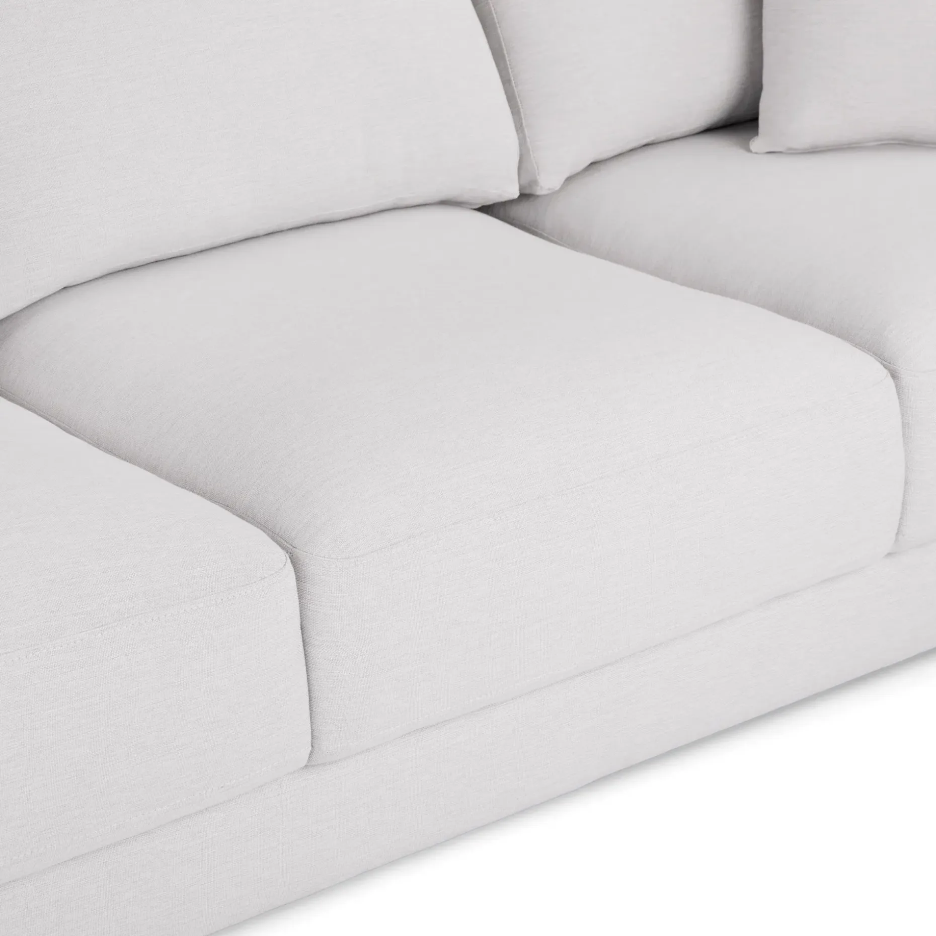 Dawn 93" Sofa - Silver Ivory