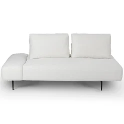 Divan 76" Left Chaise Lounge - Quartz White