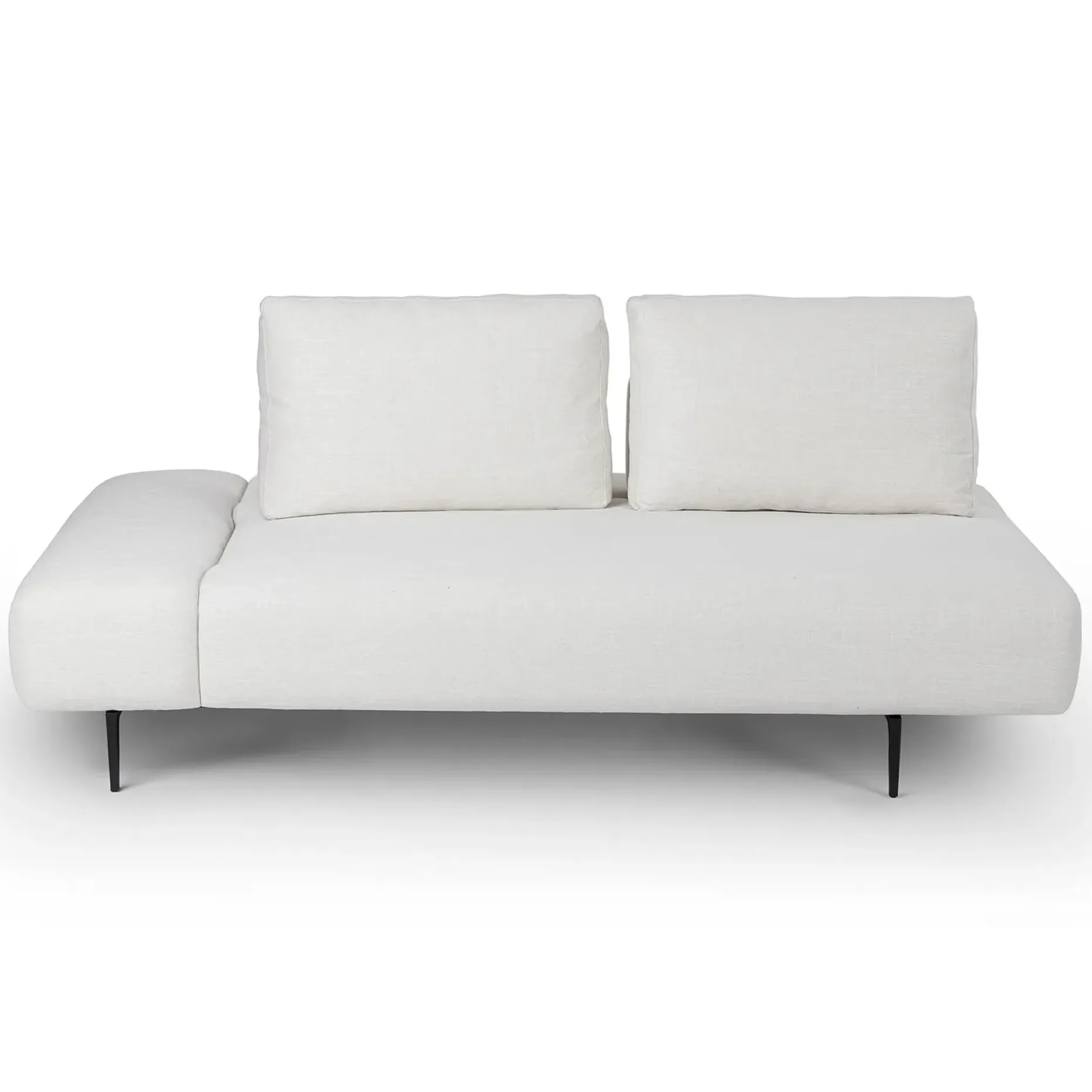 Divan 76" Left Chaise Lounge - Quartz White