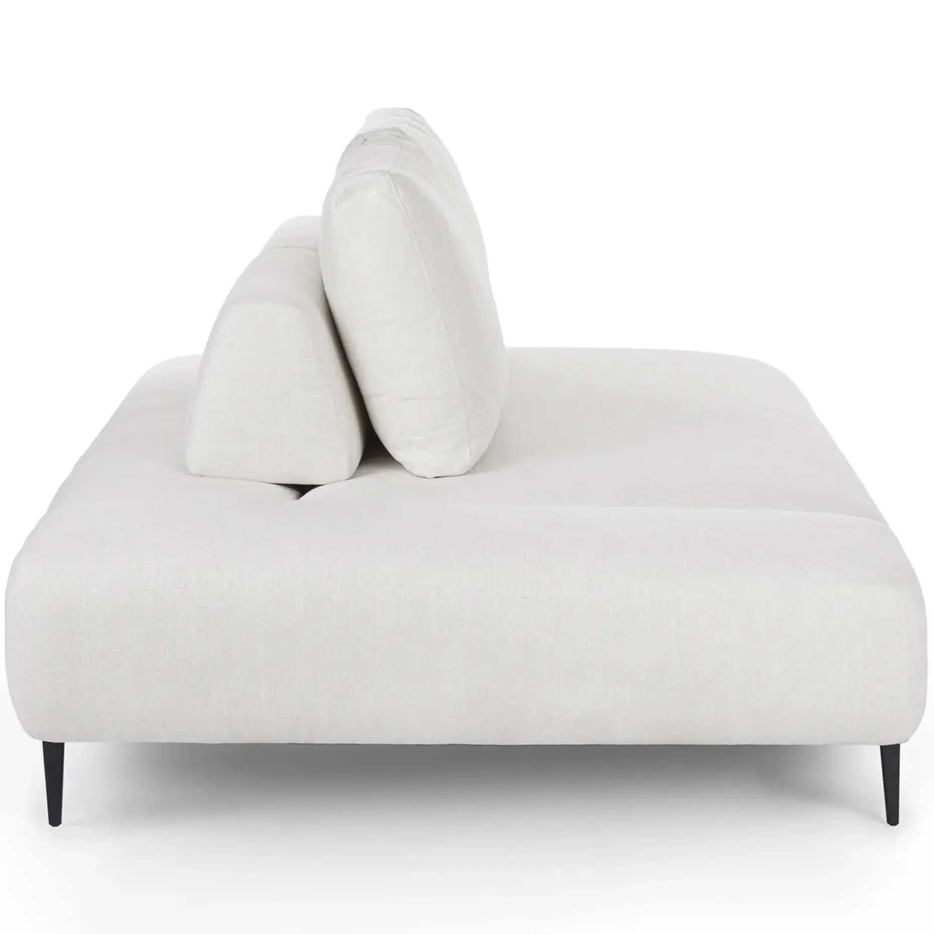 Divan 76" Left Chaise Lounge - Quartz White
