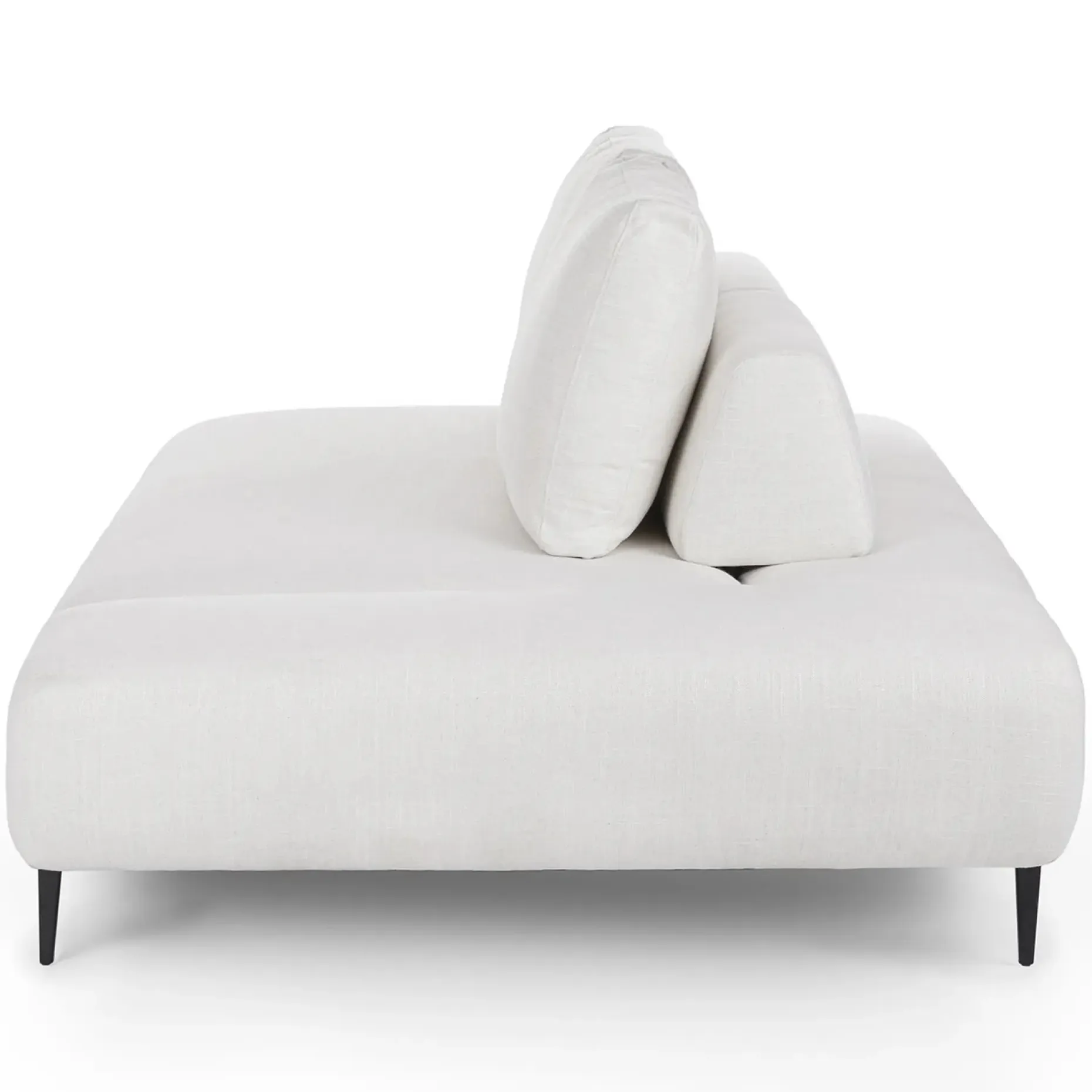 Divan 76" Right Chaise Lounge - Quartz White