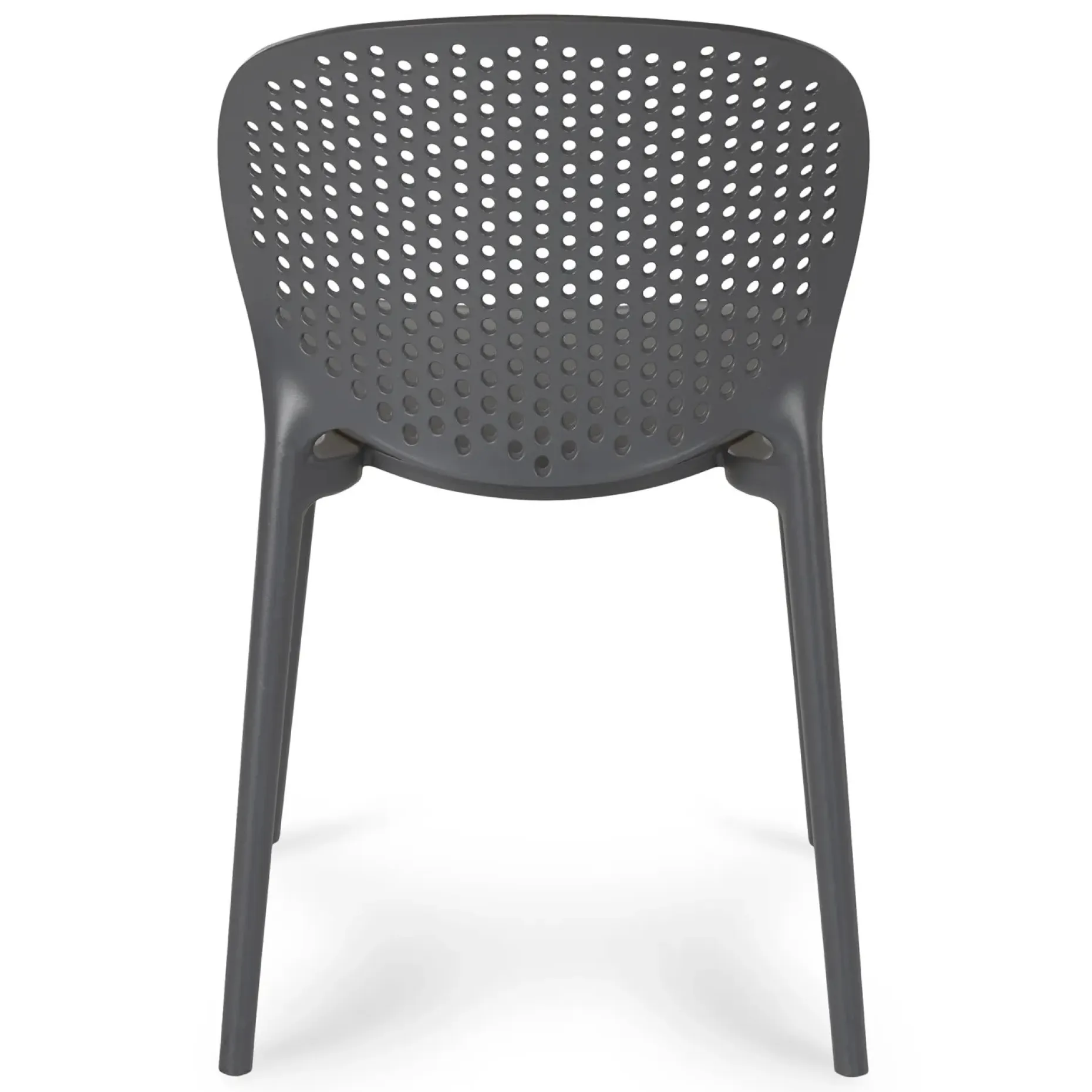 Dot Outdoor Stackable Dining Chair - Graphite