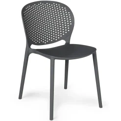 Dot Outdoor Stackable Dining Chair - Graphite