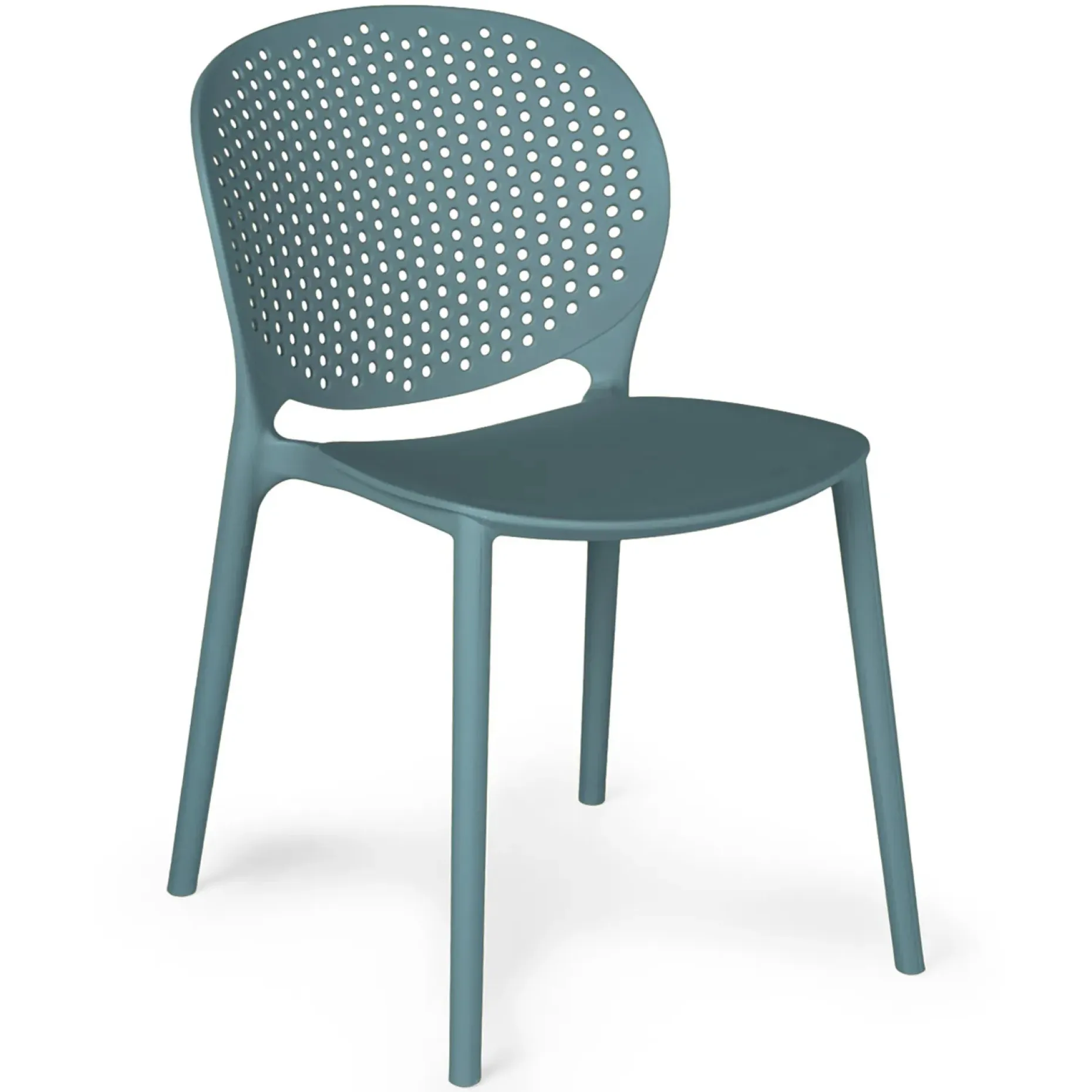 Dot Outdoor Stackable Dining Chair - Surf Blue