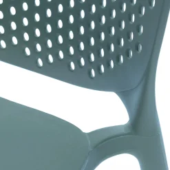 Dot Outdoor Stackable Dining Chair - Surf Blue