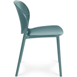 Dot Outdoor Stackable Dining Chair - Surf Blue