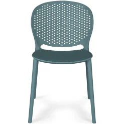 Dot Outdoor Stackable Dining Chair - Surf Blue