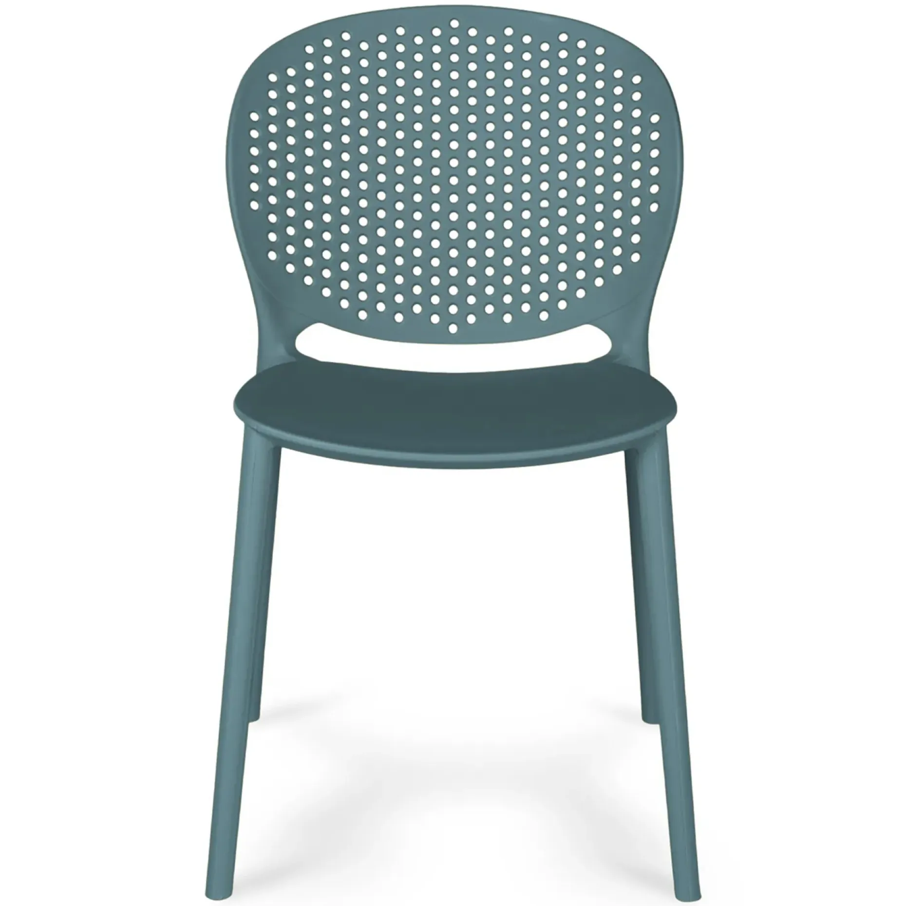 Dot Outdoor Stackable Dining Chair - Surf Blue