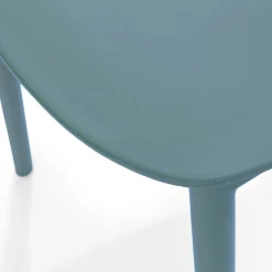 Dot Outdoor Stackable Dining Chair - Surf Blue