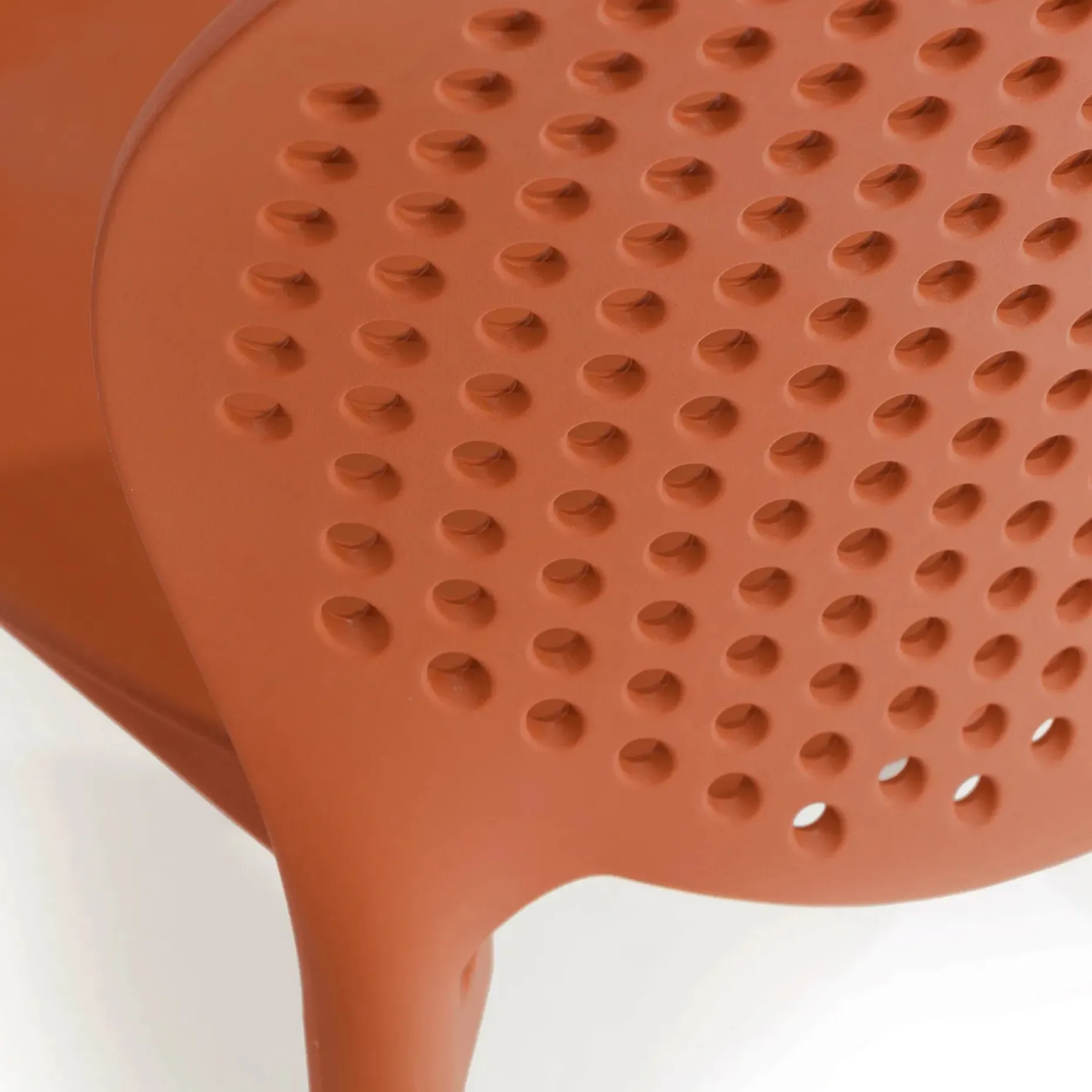 Dot Outdoor Stackable Dining Chair - Tanga Orange