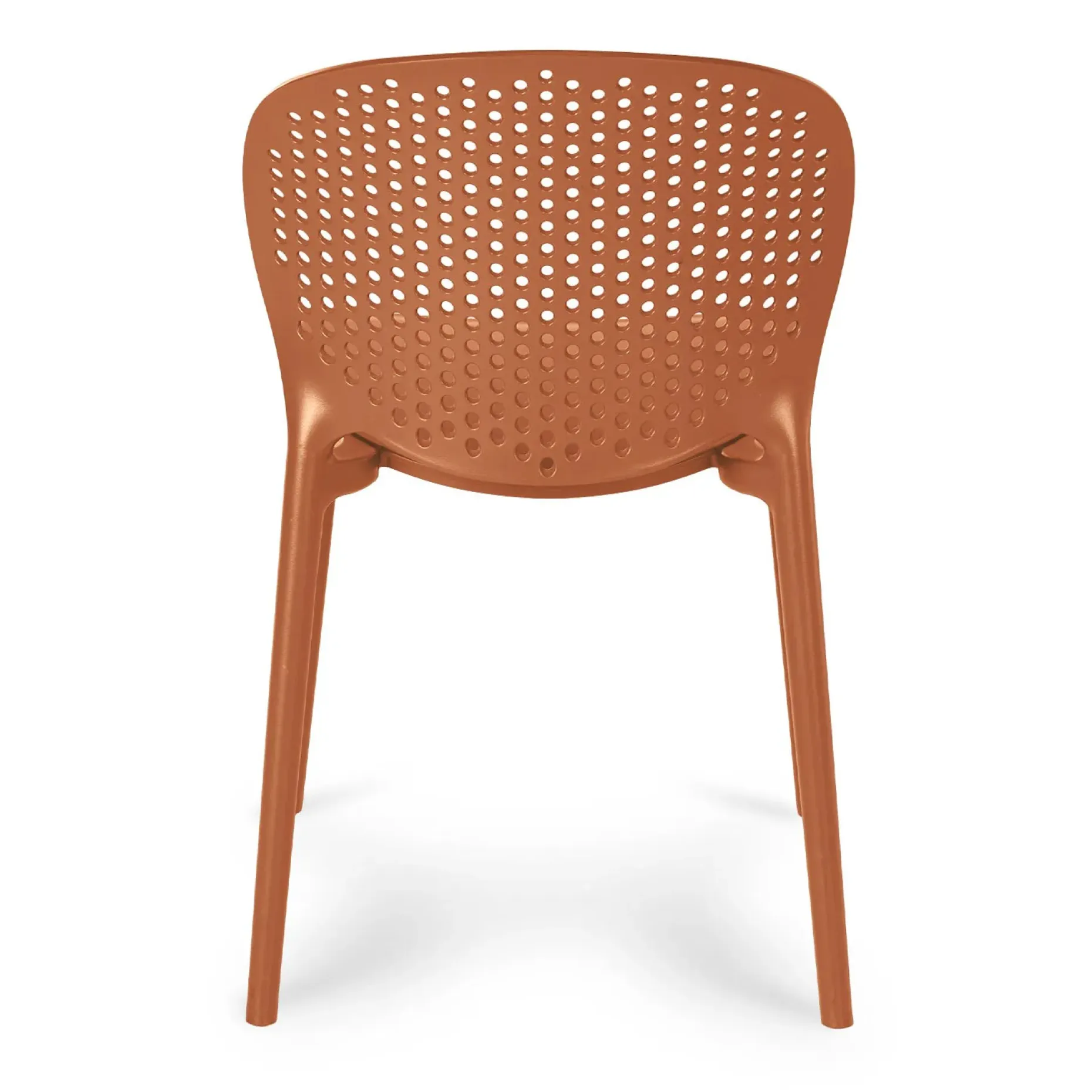 Dot Outdoor Stackable Dining Chair - Tanga Orange