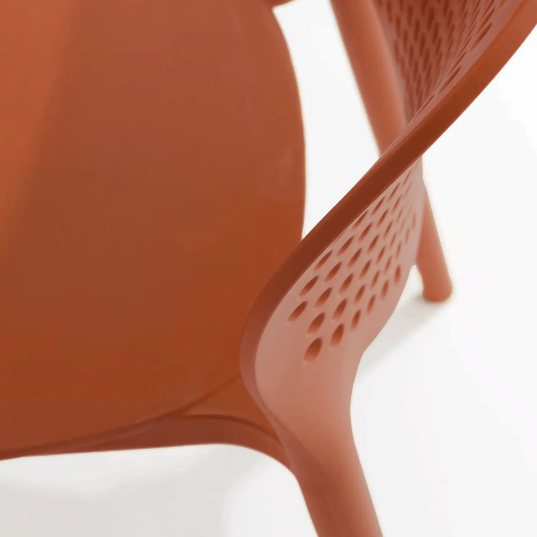 Dot Outdoor Stackable Dining Chair - Tanga Orange