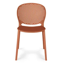 Dot Outdoor Stackable Dining Chair - Tanga Orange