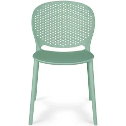 Dot Outdoor Stackable Dining Chair - Malibu Aqua