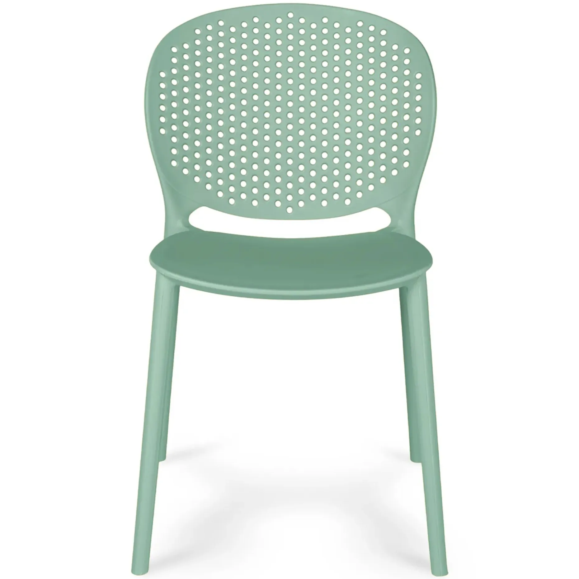 Dot Outdoor Stackable Dining Chair - Malibu Aqua