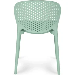Dot Outdoor Stackable Dining Chair - Malibu Aqua