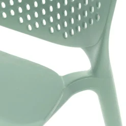 Dot Outdoor Stackable Dining Chair - Malibu Aqua