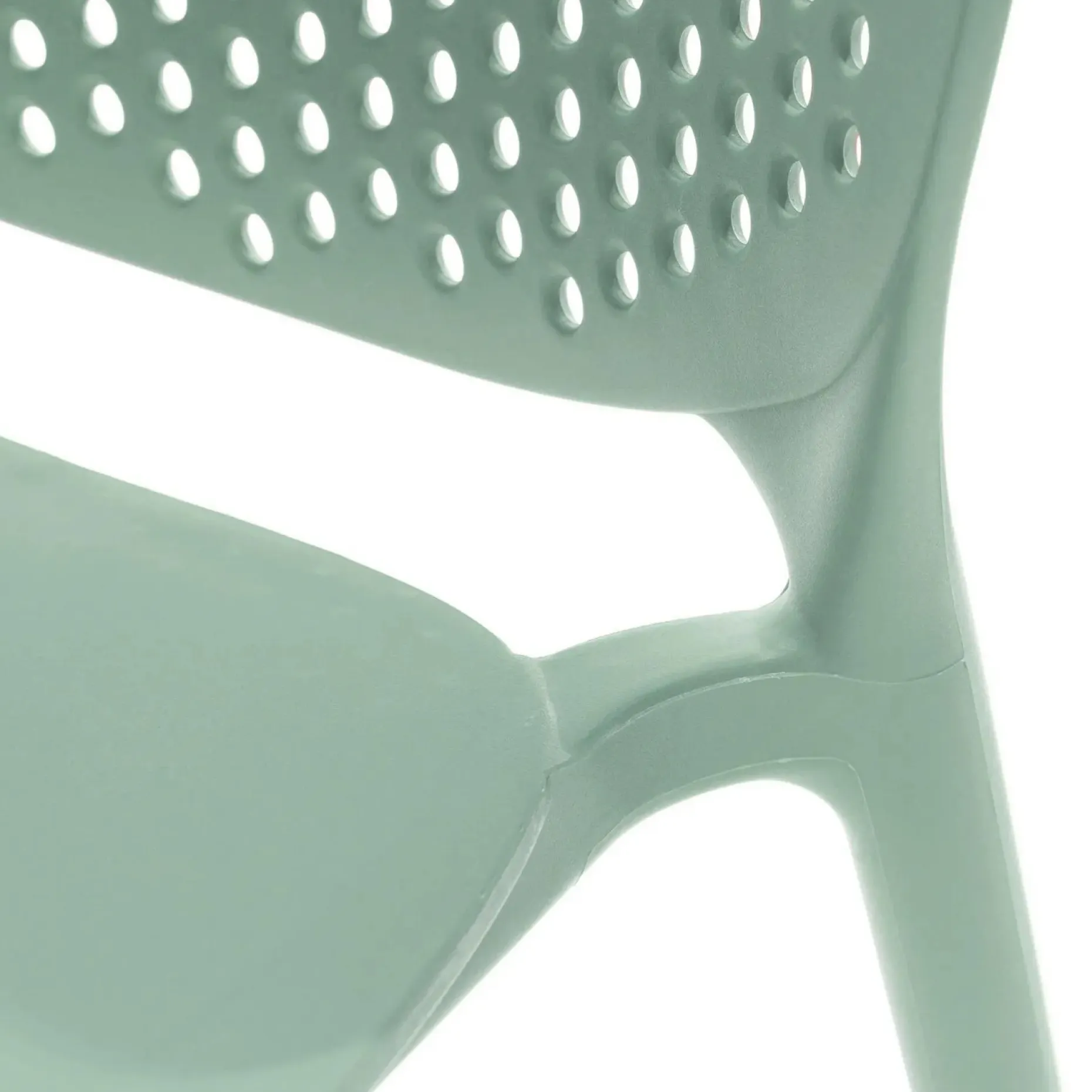 Dot Outdoor Stackable Dining Chair - Malibu Aqua