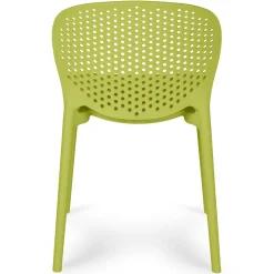 Dot Outdoor Stackable Dining Chair - Citrus Green