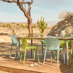 Dot Outdoor Stackable Dining Chair - Citrus Green