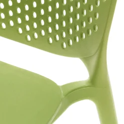 Dot Outdoor Stackable Dining Chair - Citrus Green