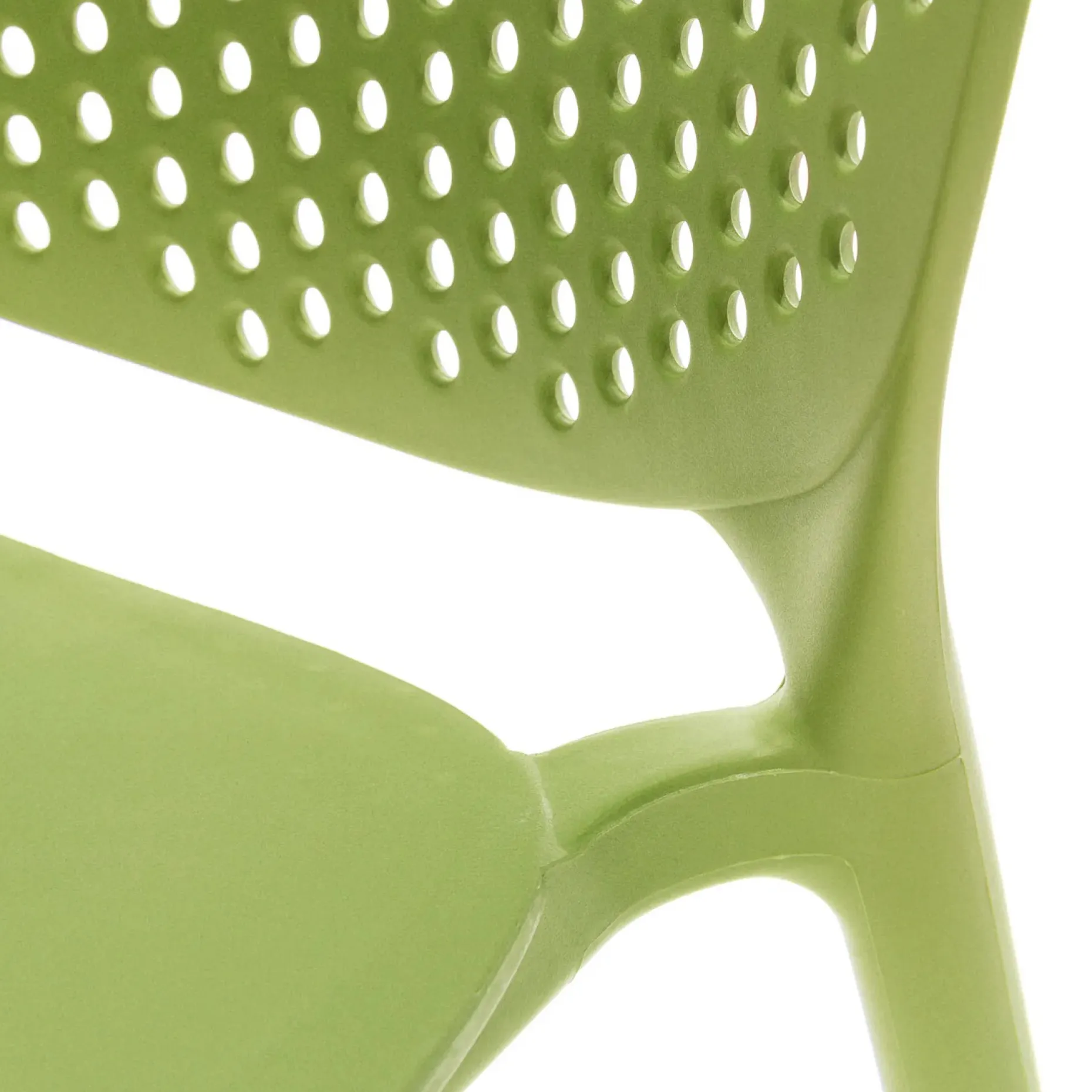 Dot Outdoor Stackable Dining Chair - Citrus Green