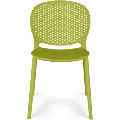 Dot Outdoor Stackable Dining Chair - Citrus Green
