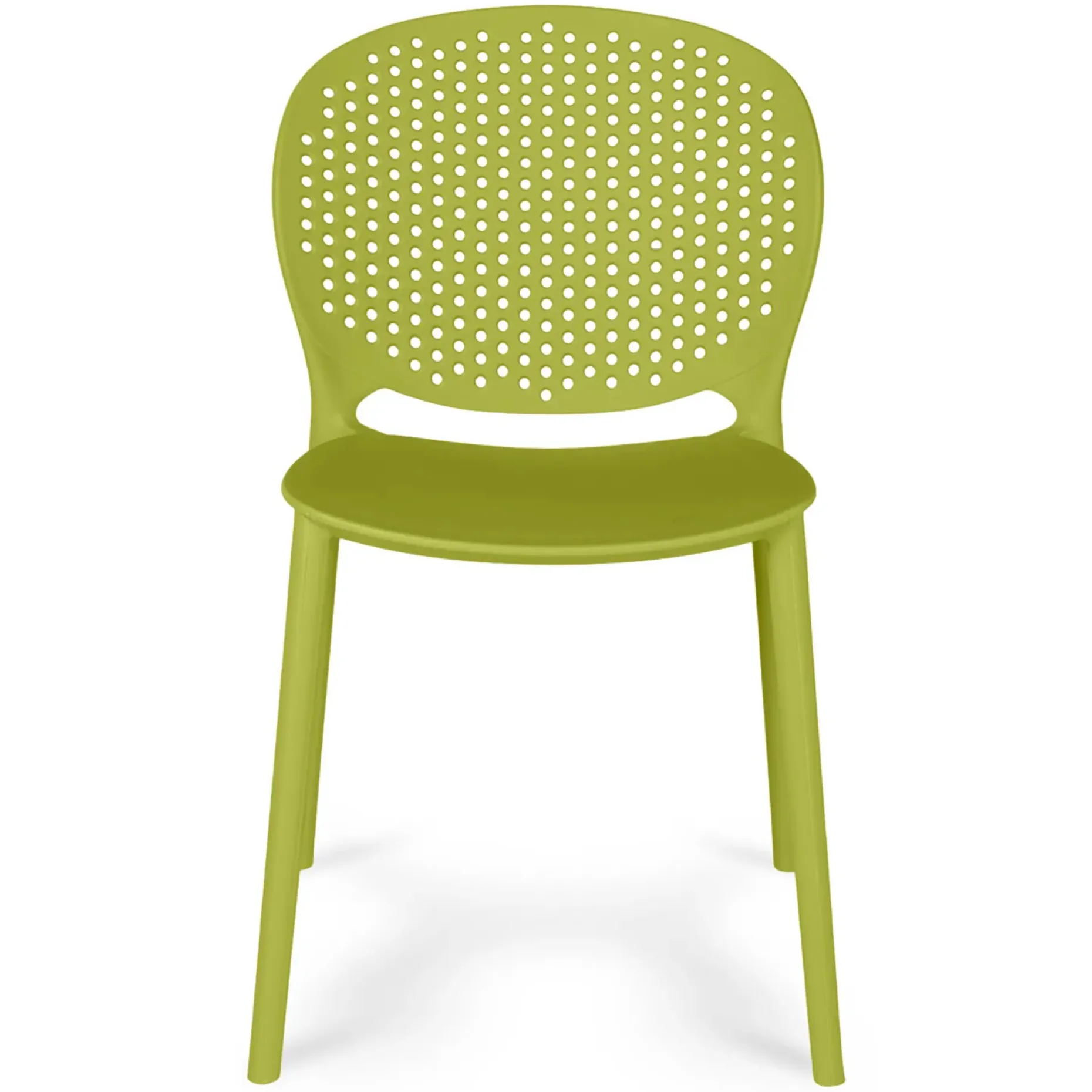 Dot Outdoor Stackable Dining Chair - Citrus Green