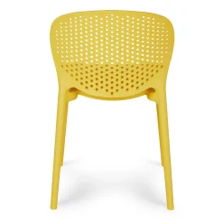Dot Outdoor Stackable Dining Chair - Sun Yellow