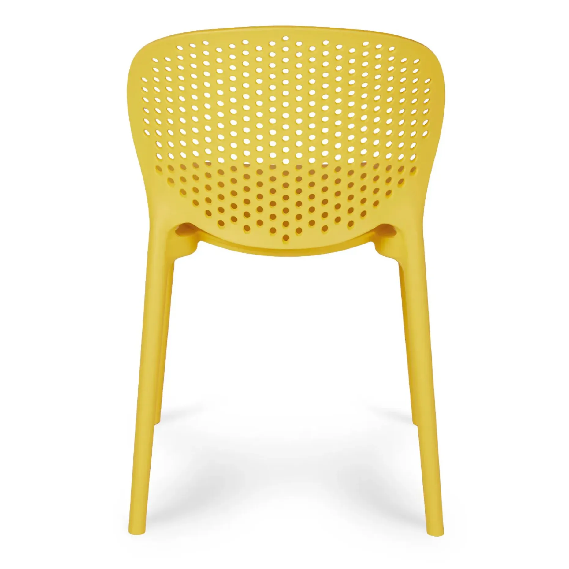 Dot Outdoor Stackable Dining Chair - Sun Yellow