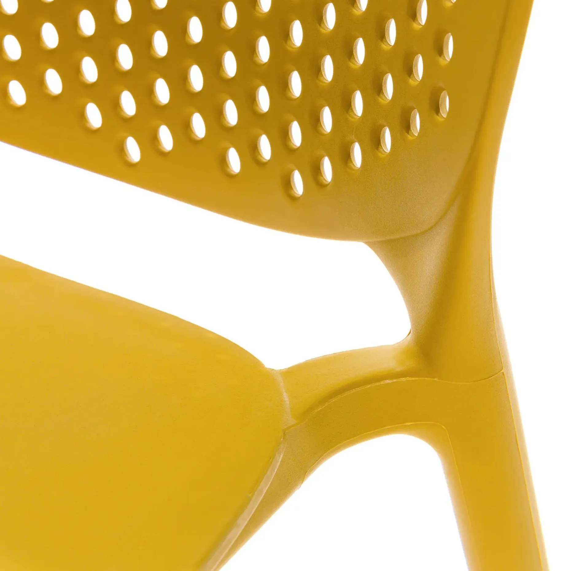 Dot Outdoor Stackable Dining Chair - Sun Yellow